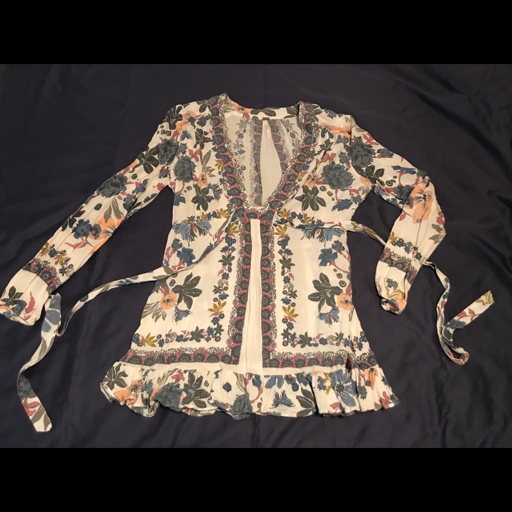 Free People Floral Blouse